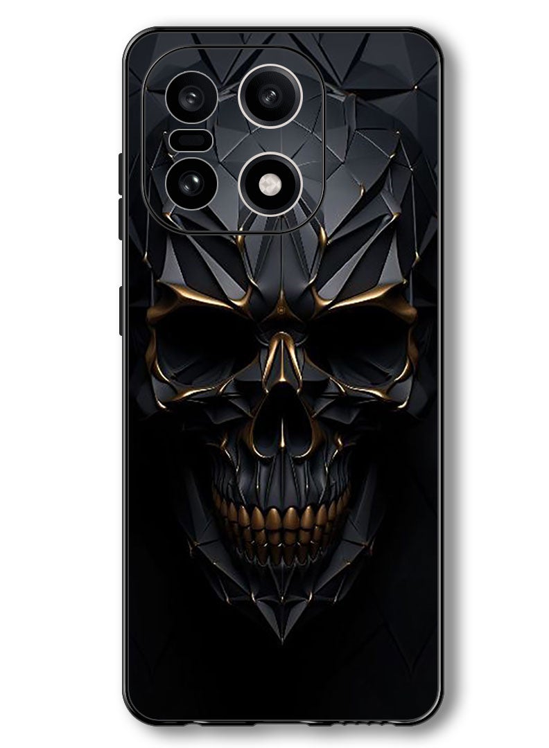 Theodor Case Compatible with OnePlus 15 6.78 Inch Protection Shockproof Bumper Cover Skull Art - Image 1